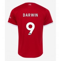 Camisa de Futebol Liverpool Darwin Nunez #9 Equipamento Principal 2023-24 Manga Curta